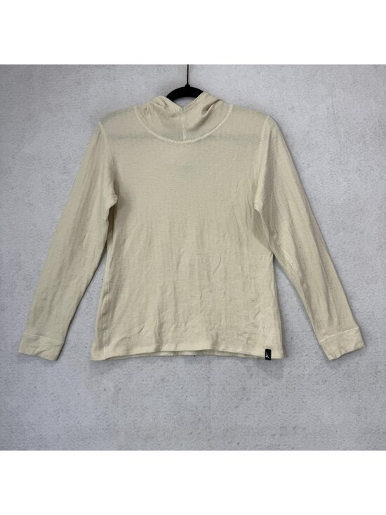 Duckworth Tops - Duckworth Hoodie Shirt women Medium White Merino Wool Lightweight Base Layer USA